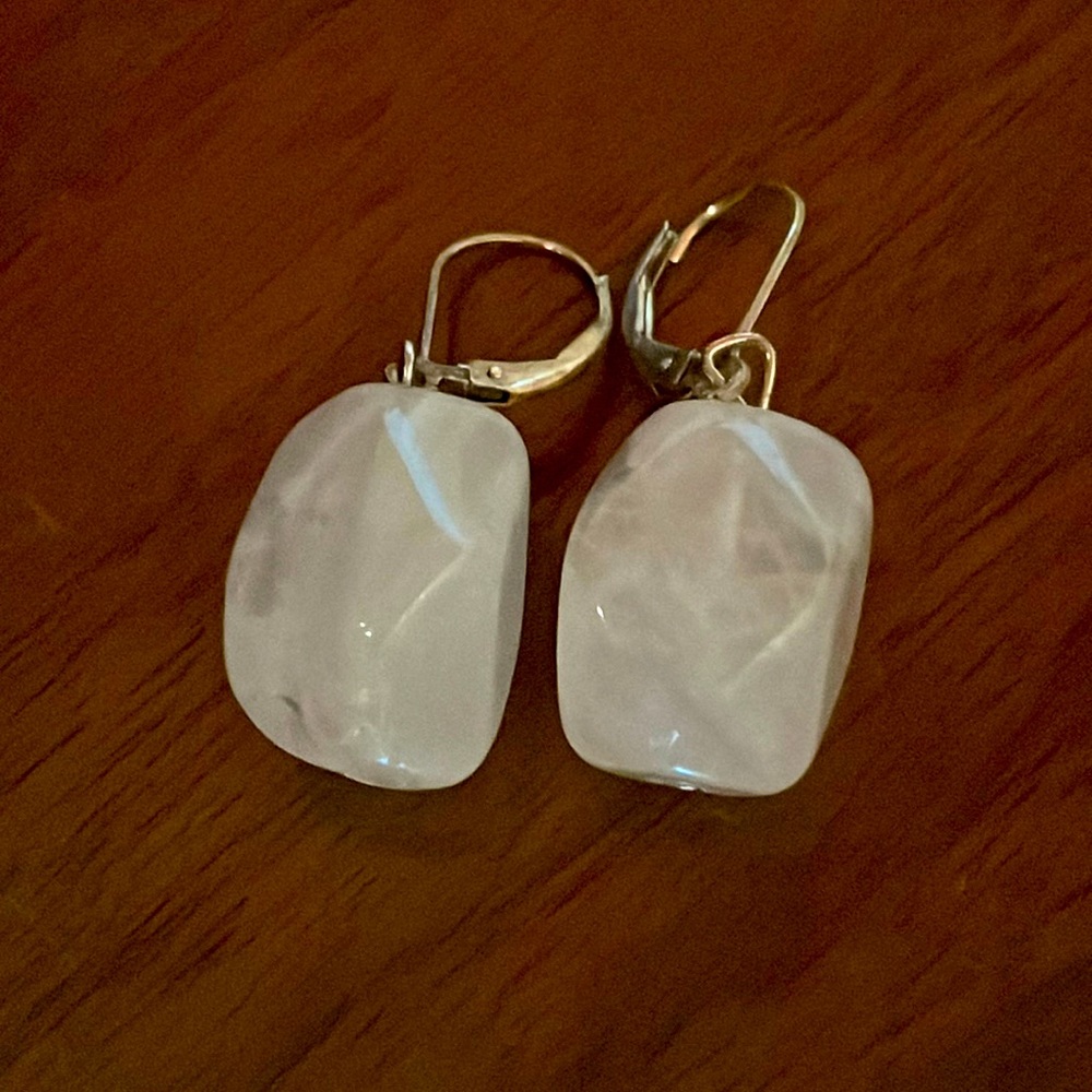 Quartz earrings